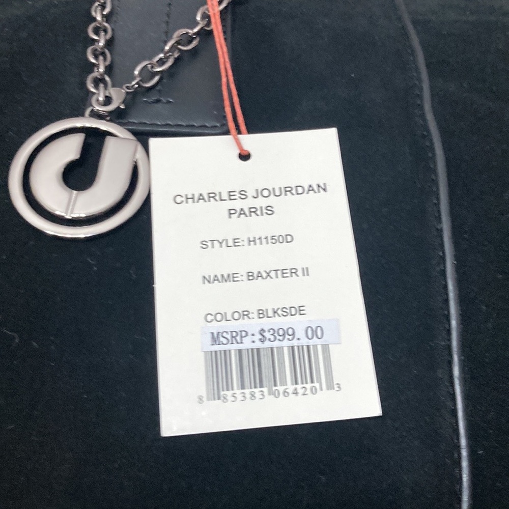 BlackSuede and Leather Handbag